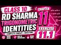 class 10 rd sharma trigonometric identities chapter 11 exercise 11.1