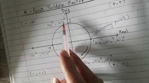 4 point twiddle factor