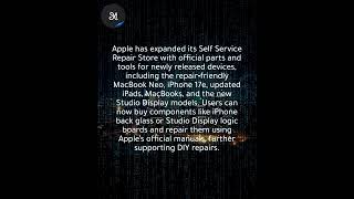 Official repair parts now available for MacBook Neo, iPhone 17e, Studio Display XDR