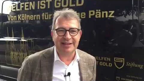 bergabe Spielebus Goldjunge | Statement Michael Borries |  Helfen ist Gold-Stiftung