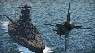 【WarThunder】戦艦金剛 vs 誘導兵器（対地・対艦ミサイル、誘導爆弾）