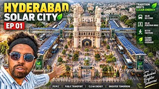 🏗🌉☀️🌝🌞⚡️HYDERABAD SOLAR CITY E01 - Solar busstop, solar pedestrian crossover bridge☀️🌝🌞⚡️🌉🏗 #viral