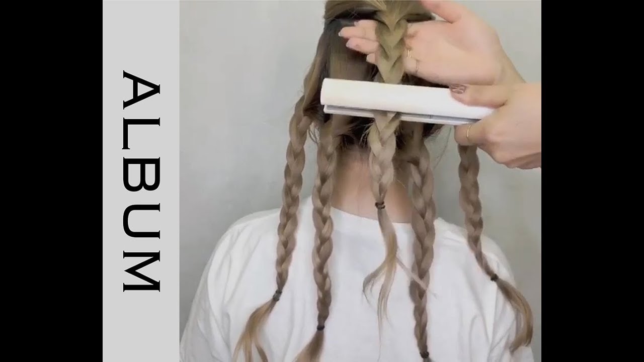 コテいらずの巻き髪 三つ編み ストレートアイロンで簡単巻き髪 時短巻き ヘアスタイリング Album Youtube