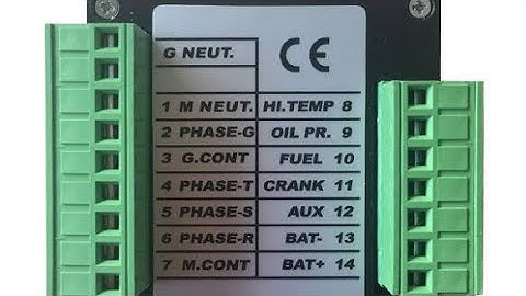 Generator Controller Datacom/DSE 701/702  wiring diagram Hindi urdu
