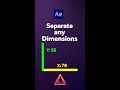 Separate any Dimensions in After Effects | Tutorial