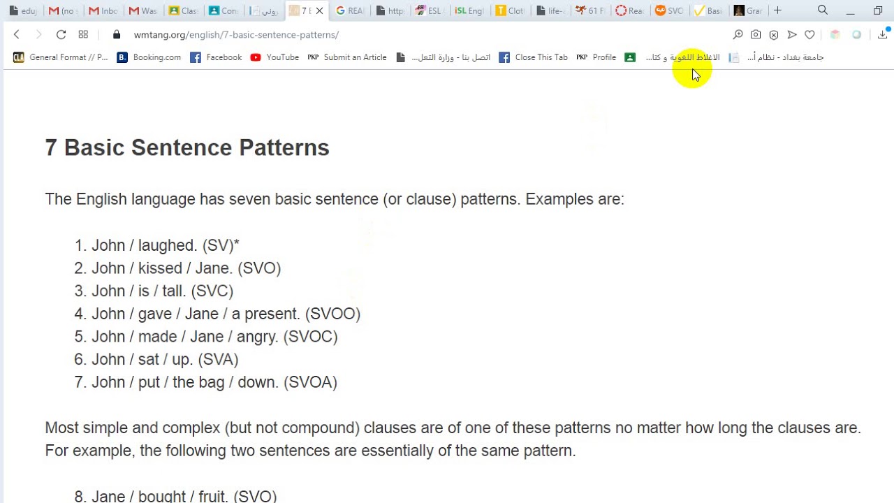 writing-lesson-1-the-seven-basic-sentence-patterns-youtube