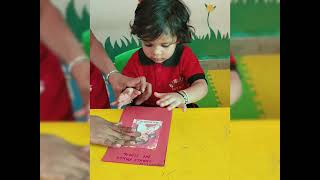 Kids Handmade Card Making Activity | Playgroup🩷| crafting for kids⭐ # activity # kids learning #fun🎨