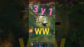 Warwick 3v1 * Tezgah Lan BU !!! #lol #lolgameplay #lolclips #shorts