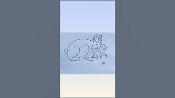 "2222 Use Rabbit Drawing 🐇 | Magical Bunny Art ✨ | Easy Pencil Sketch #shorts"