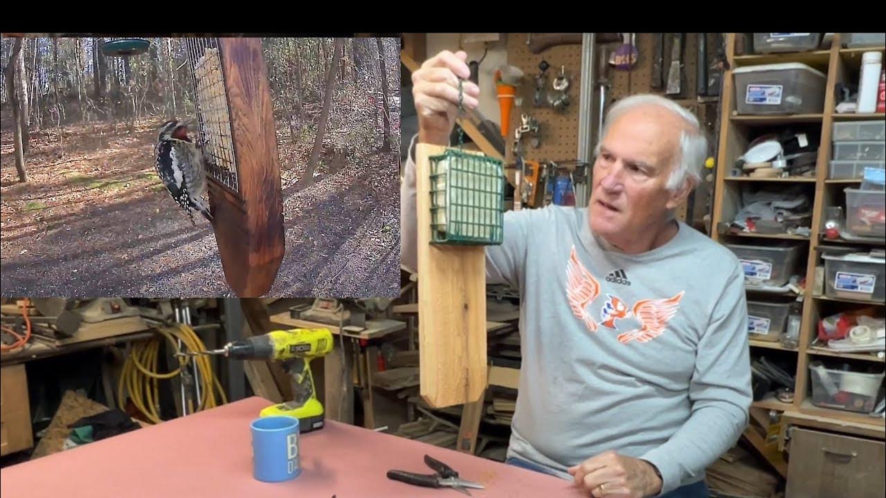 Easy DIY Suet Feeder With Tail Rest...for 6 YouTube