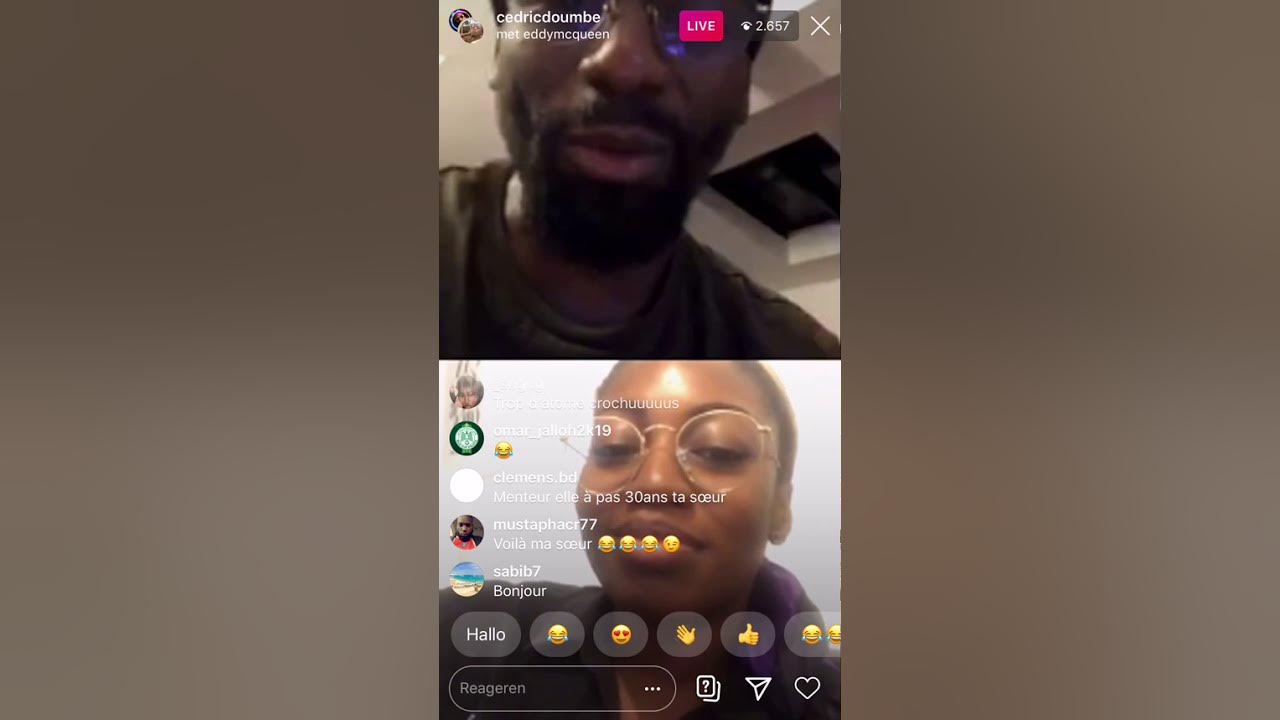 CEDRIC DOUMBE (THE CIRCLE GAME ⭕️) & SA SOEUR Instagram live 30042020