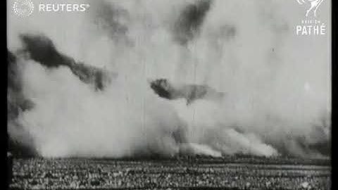 USA: Dynamite explosion in West Virginia mountains (1928)