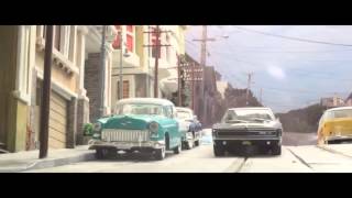 Bullitt Car Chase Using 1:32 Scale Slot Cars (Full Trailer)