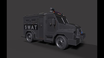 Texturing SWAT truck 3ds max - Substance painter tutorial part - 1