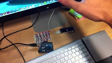 LEAP + Processing + Arduino - motion controlled LEDs