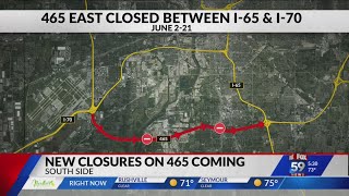 I-465 closures announced for Indy’s southwest side