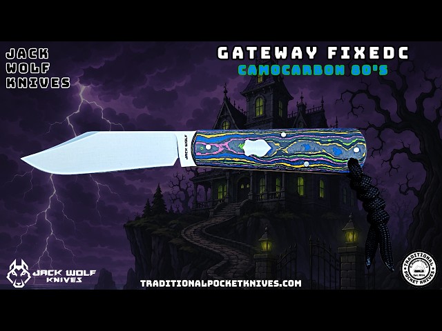 Jack Wolf Knives: Gateway FixEDC - CamoCarbon 80's - YouTube