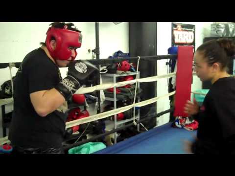 Wendy Rodriguez coaching boxing