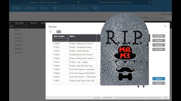 Now Search 10X Faster with 6 Minutes of Config.  CIYA Classic F4 Browse Window in CloudSuite M3.