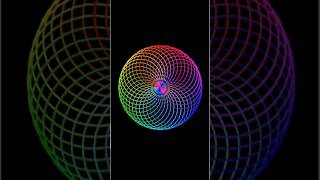 beautiful circle flower using python turtle #youtubeshorts