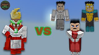 Omniville vs Invincible Bosses (2huo) | Minecraft Bedrock | MobBattle