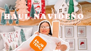 LO QUE PEDÍ Y LO QUE RECIBÍ DE TEMU🎄DECORACIÓN PARA NAVIDAD! Y MÁS