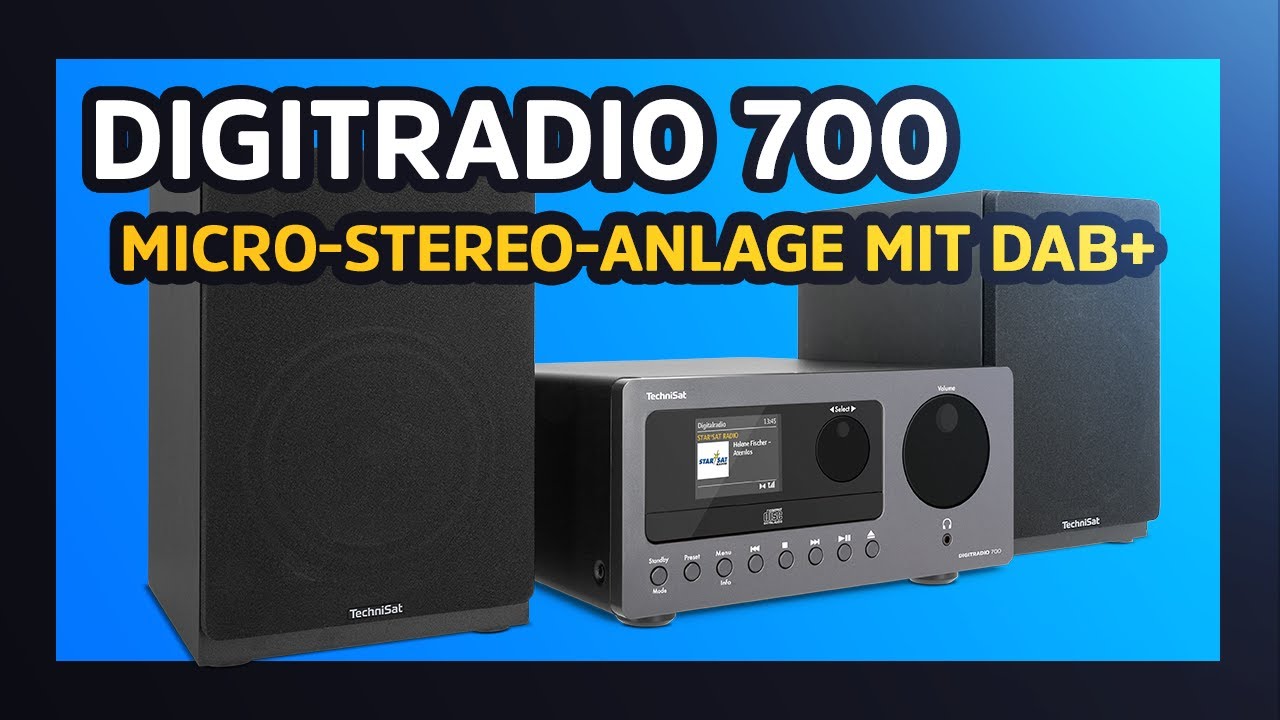  Update DIGITRADIO 700 | Micro-Stereo-Anlage mit DAB+, Internetradio und CD-Player. | TechniSat