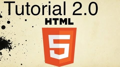 HTML5 Tutorial 2.0 | Navigation Lists