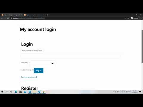 Woocommerce Separate Login and Registration Pages