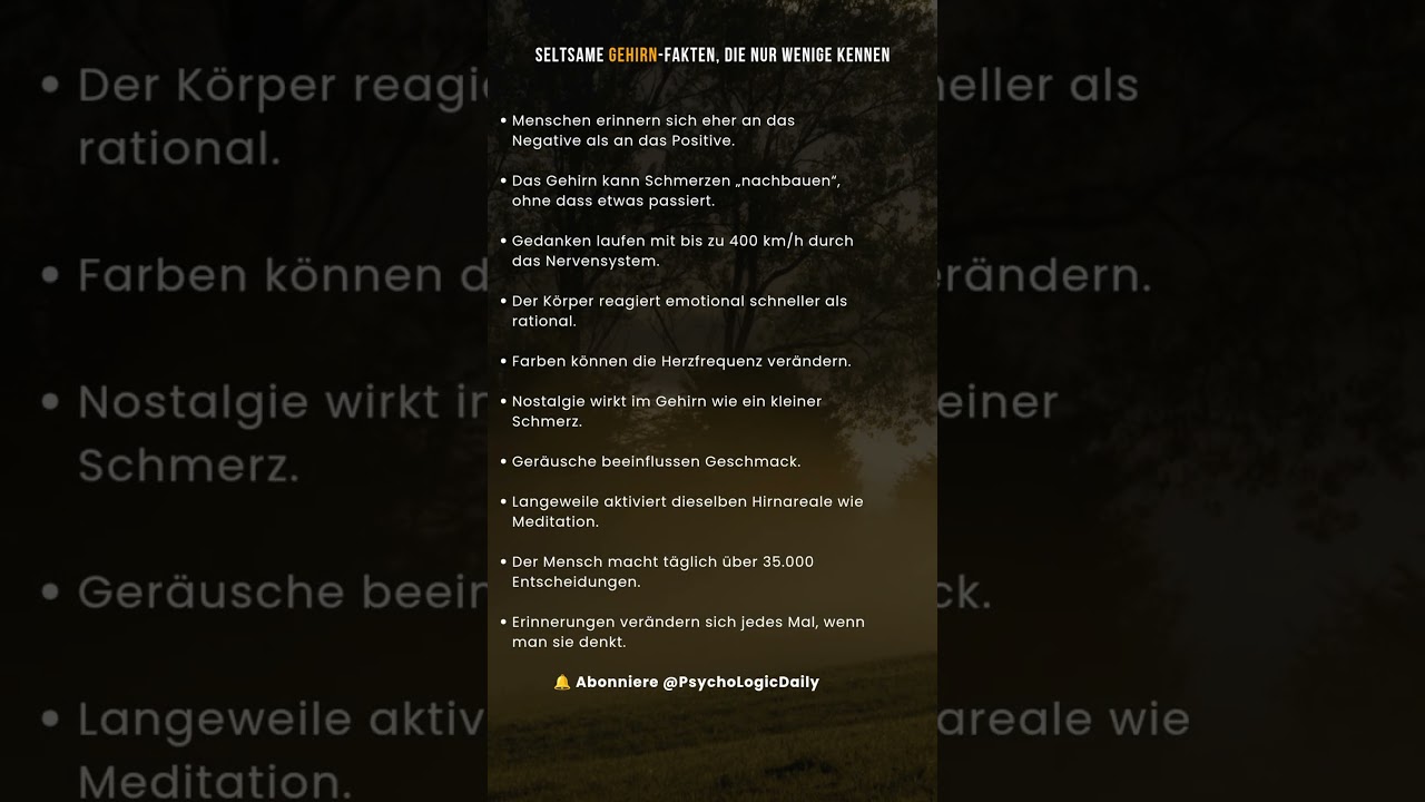 Seltsame Gehirn-Fakten, die kaum jemand kennt 