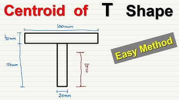 How to find Centroid of T shape || Example solved