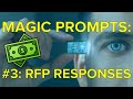 Magic Prompts: #3: Responding to requests for tender or proposal, RFT, RFP, criteria, Google PaLM 2