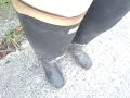 MITSUUMA waders（crotch high rubber boots）prepare in the outside shoot　ミツウマ（三馬）水中長（クロッチラバーブーツ）お外で撮影準備