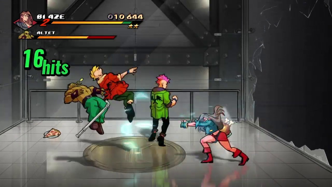 Streets Of Rage 4: Y Tower, Hard Difficulty, Blaze (S Rank) - No Commentary