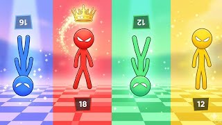 Stickman Party 🎮 New Tournament Mode | 1–4 Players Mini Games | Part 107 screenshot 5