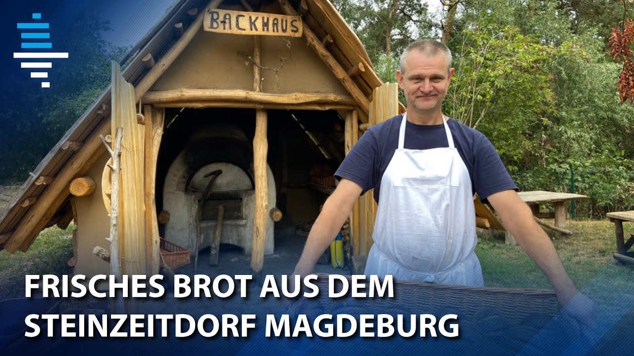 Frisches Brot aus dem Steinzeitdorf Magdeburg