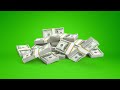 Money Falling Green Screen video | no copyright green screen video