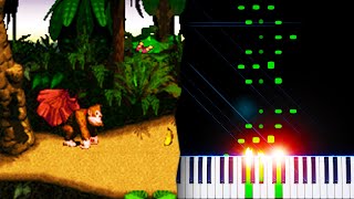 Jungle Hijinx (from Donkey Kong Country) - Piano Tutorial