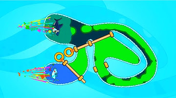 Save The Fish  / pull the pin / puzzle logic level 89 to 95  #savethefish #gaming