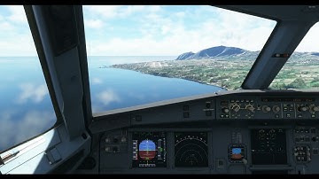 MSFS - Landing in Santorini LGSR