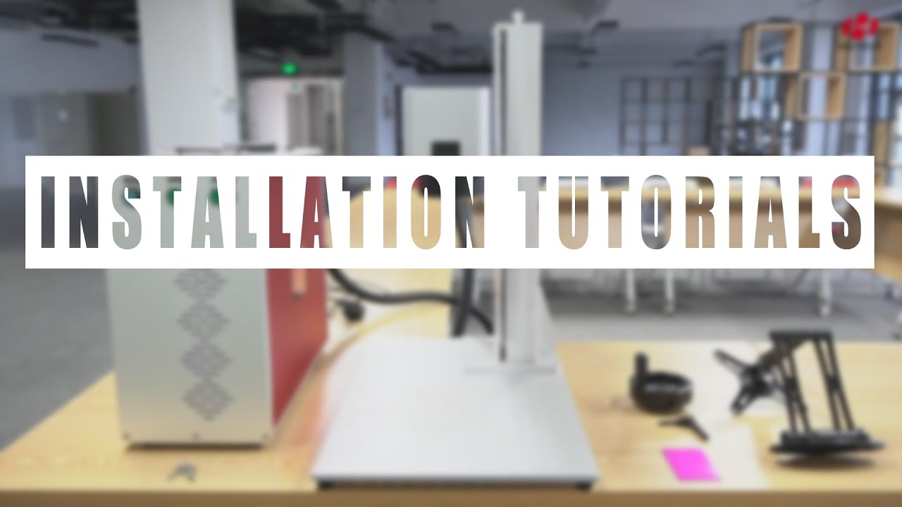 【HGTECH】H-Smart Laser Marking Machine Installation Tutorials - YouTube
