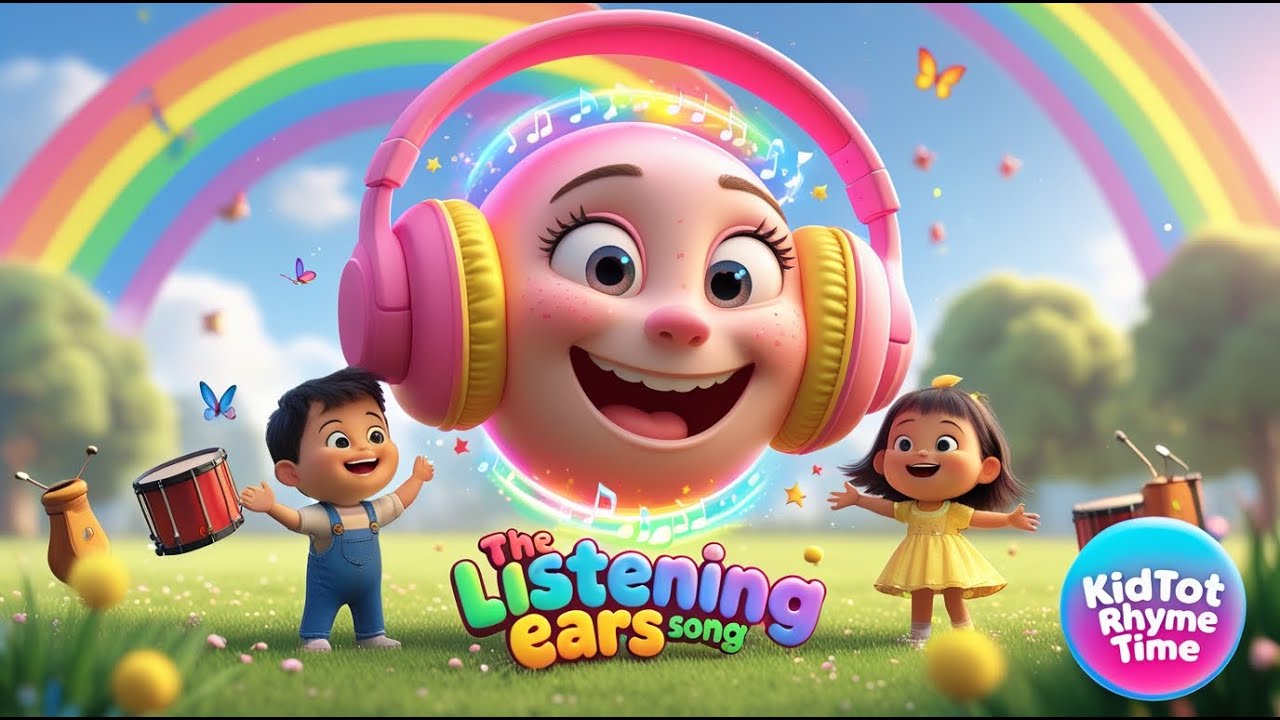 🎧 The Listening Ears Song 👂 | Fun Sing-Along for Kids | KidTot Rhyme ...