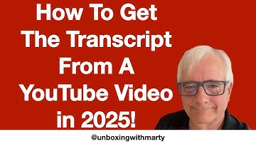 How To Get The Transcript From A YouTube Video in 2025!