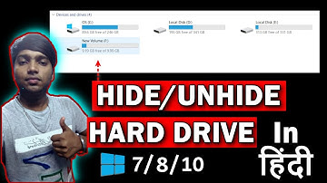 How to Hide or Unhide Hard Drive | Partition kiye hue Drive ko kaise Chupaye | Tech&Games