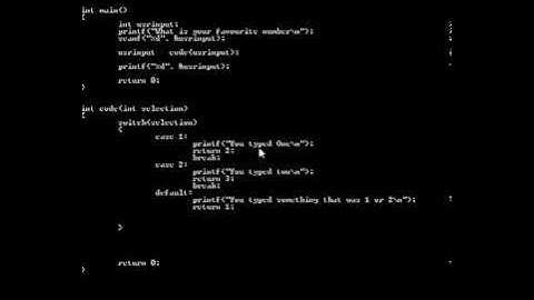 C and Cygwin Tutorial 6: Switch Statement