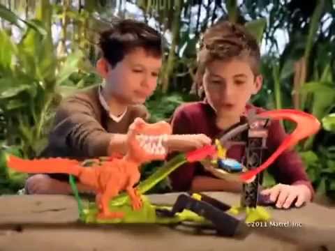 Pista Hotwheels T-rex Dinossauro Take Down Demolidor C/ Som