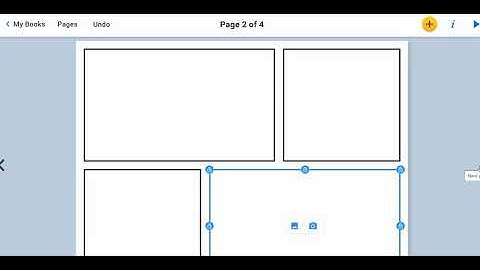 Book Creator 3/5  Adding panels and pages