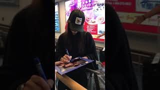 The Amazing Katie Mcgrath Signing Autographs For Us After Comic Con