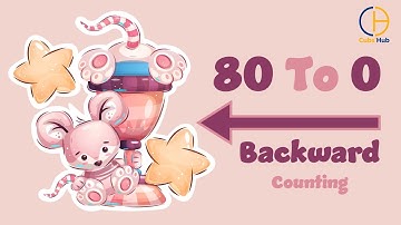 Backward Counting Made Easy: Mastering Reverse Counting from 80 – 0 with Fun & Colourful Flashcards