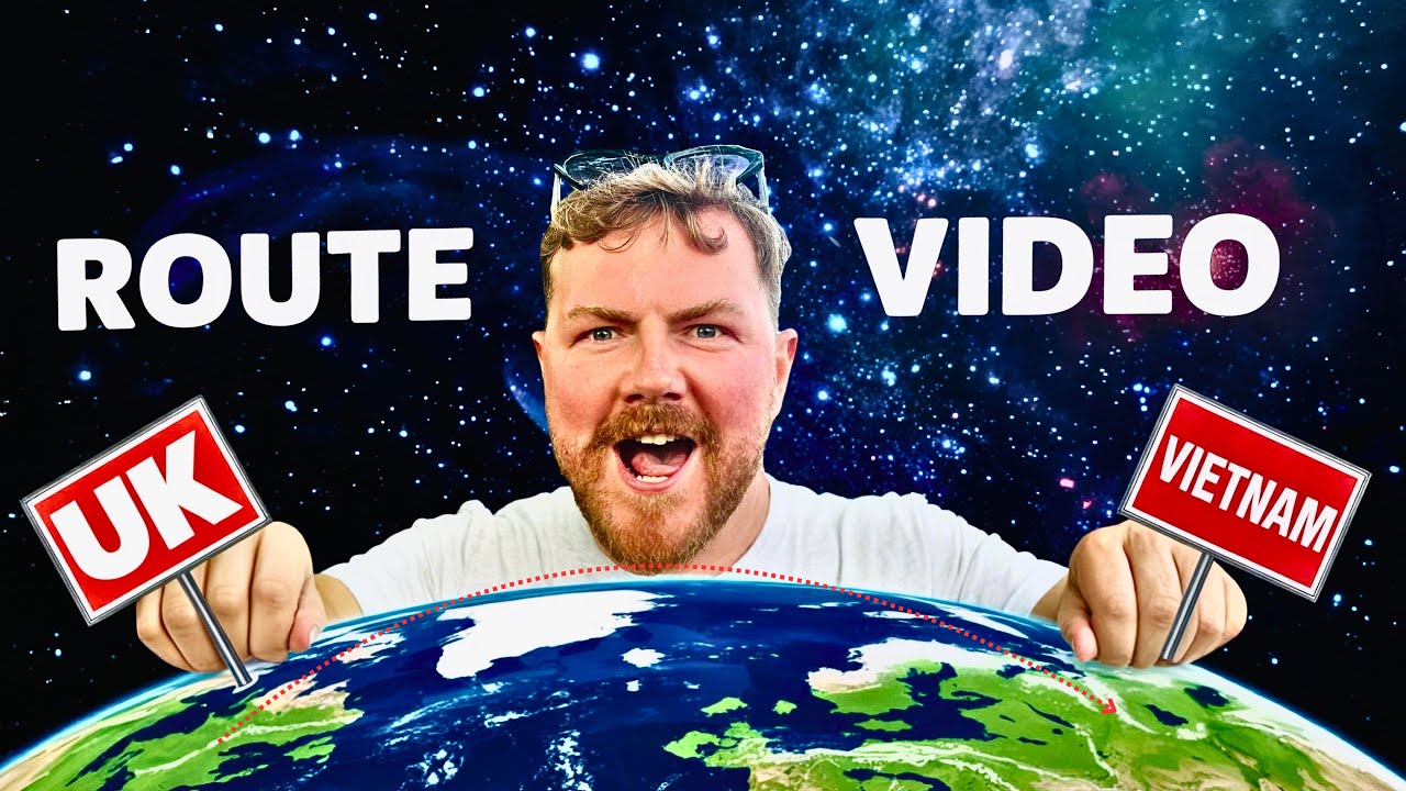 I’m walking from the UK to Vietnam! Here’s my route